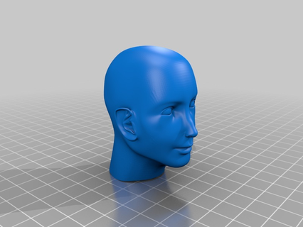 human face practice 3d printing tests 3d print model - Mito3D