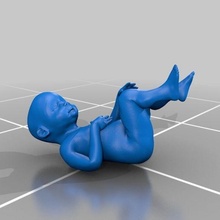 human fetus art baby blender blind dicom medical pregnancy sculpture unborn models 3d print model - Mito3D