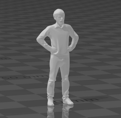 humano figura 1 64 quente rodas diorama homem menina 3d print model - Mito3D