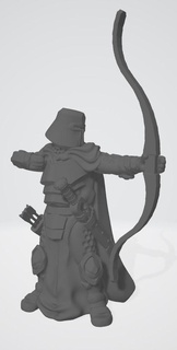 human knight archers dd empire medieval miniature warhammer 3d printing 3d print model - Mito3D