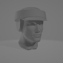 human male head endor helmets miniatures star wars legion rebel rebels 3d print model - Mito3D