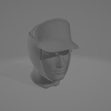 human male head hoth helmets miniatures star wars legion rebels rebel 3d print model - Mito3D