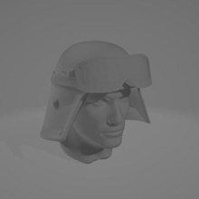 human male head imperial officer helmet miniatures star wars legion 3d print model - Mito3D