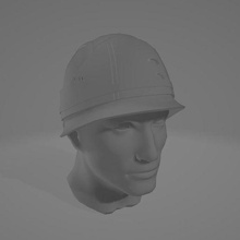 human male head rebel helmet miniatures star wars legion rebels 3d print model - Mito3D