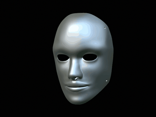 human mask 3d printing face sculpture carnival camouflage fantasy clothing cosplay kids toy 3d print model - Mito3D