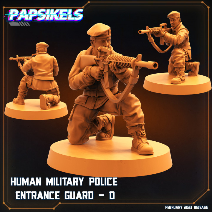 humano militares polícia Entrada guarda soldado Estrela portão stargate sg1 3D print model - Mito3D