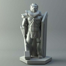 human priest - d&d miniature toy 3d print model - Mito3D