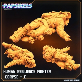 human resilience fighter corpse c fighter soldier ead  3d print model - Mito3D