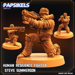 human resilience fighter steve summerson fighter soldier resistance  3d print model - Mito3D