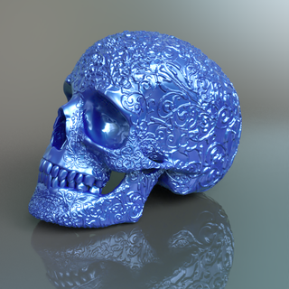 humano runa scull osso ossos decoração anatomia Magia morto Morto vivo cabeça retrato cara escultura feitiçaria Bruxas 3d print model - Mito3D
