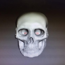 human skull tpu helmet mask art halloween 3d print model - Mito3D