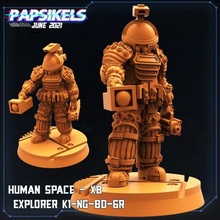 humano espacio explorador xb k1 ng bd gr extraterrestres sci fi marina cyberpunk npc 3d print model - Mito3D