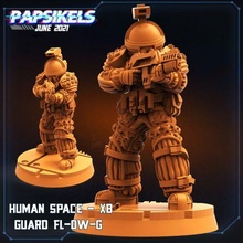 humano espacio Guardia xb fl 0w extraterrestres sci fi marina cyberpunk npc 3d print model - Mito3D