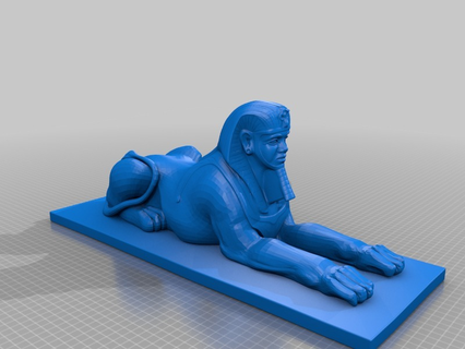 Sphinx Skulpturen 3d print model - Mito3D