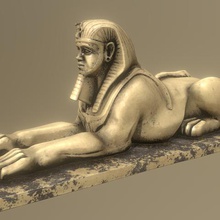 human statue art egypt egyptian statues model 3d sand ra ankh tombstone anubis old gods horus egypt-sculpture 3dprint 3dprinting 3d print model - Mito3D