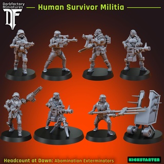 humano sobrevivente milícia 3d print model - Mito3D