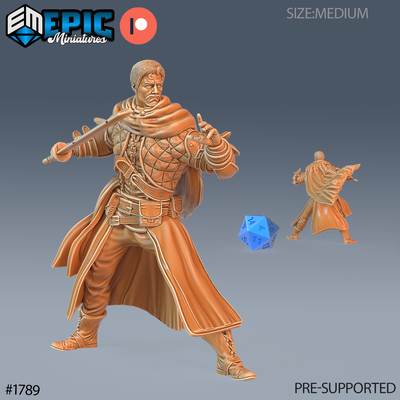 human thief attacking dnd miniature tabletop miniatures gaming monster 3d model rpg dndminis stl file game epic-miniatures dndminiatures 3dprint 3dminiature printedminis 3dprinting dungeon fantasy roleplaying dragon warrior undead pre-supported 3d print model - Mito3D