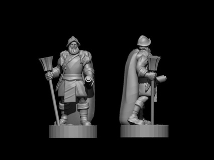 human unit roster diplomat dnd heroes miniatures aos 3d print model - Mito3D