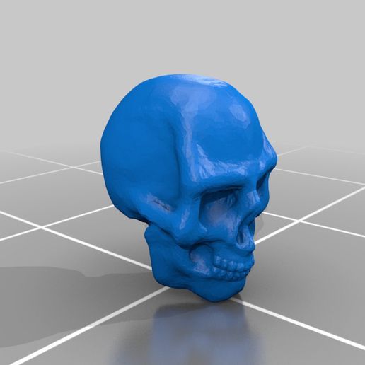 humanoid skull art anatomy fantasy people 3D print model - Mito3D