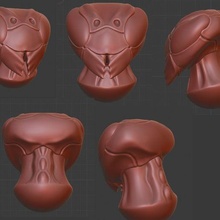 humanoïde guêpe tête 3d_printing 3d print model - Mito3D