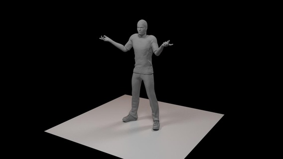 humano humano 3d print model - Mito3D