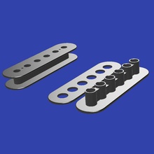 humbucker coil holder - guitar maker tool support reel microphone 3d print model - Mito3D