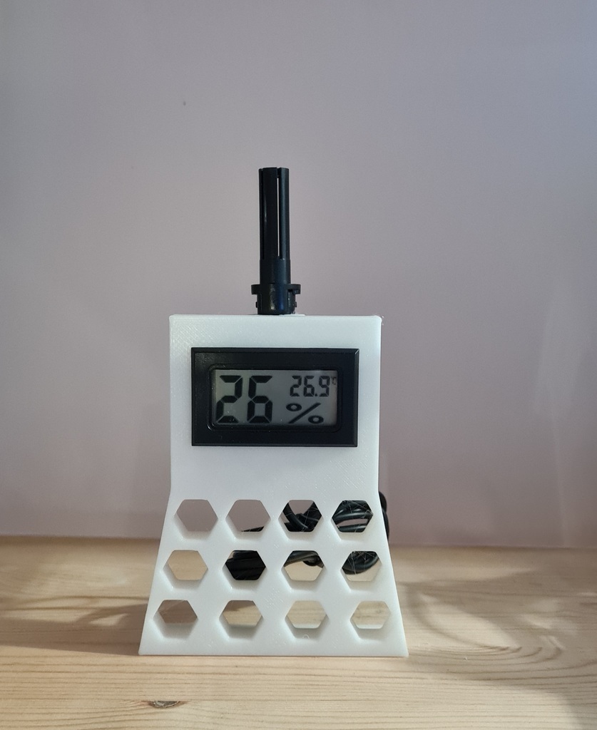 humidité Température supporter DIY contrôle capteur hygromètre thermomètre vasemode 3D print model - Mito3D