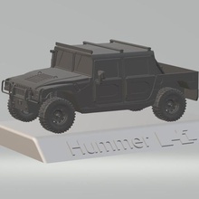 hummer h1 3d car high quality custom printing stl file various design cars files model 3d print model - Mito3D