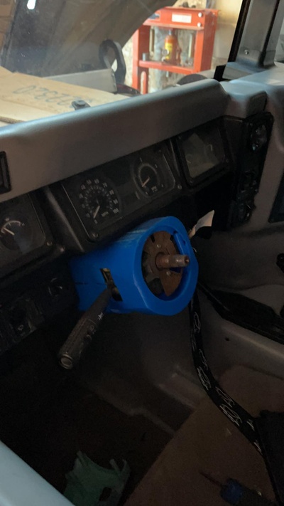 hummer h1 steering column cover gadget 3d print model - Mito3D