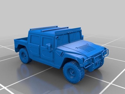 hummer h1 coches tuning detalle 3d print model - Mito3D