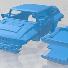 Hummer hx yazdırılabilir araba 3d print model - Mito3D