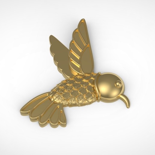 colibrí beija flor la joyería 3D print model - Mito3D