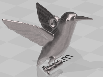 hummingbird earring hummingbird earrings mode decoration sculpture blender  3d print model - Mito3D