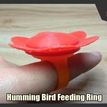 hummingbird feeding ring art bird 3d print model - Mito3D