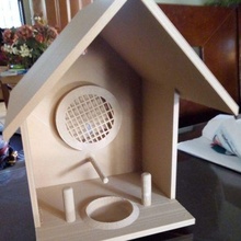 colibri maison architecture nichoir nid bois oiseau 3d print model - Mito3D
