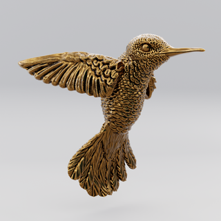 colibrì scultura 3d print model - Mito3D