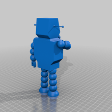 humor robô 50 futurama fusion360 autodesk humorbot model_robots 3d print model - Mito3D