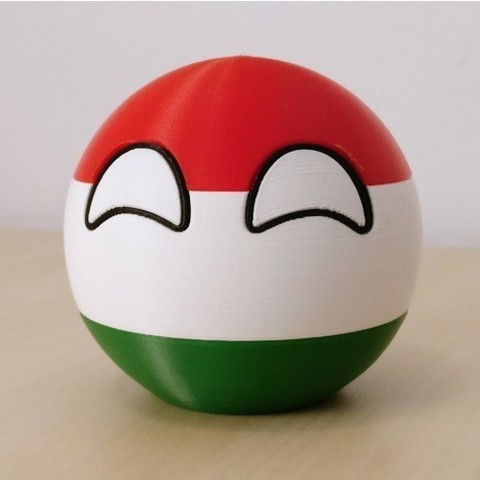 hungaryball verschiedene countryball mem 9gag 3D print model - Mito3D