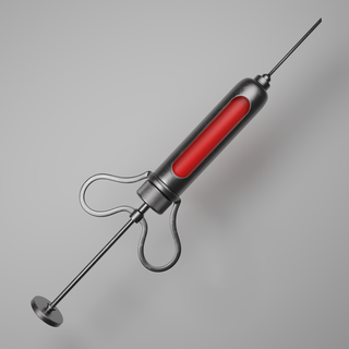caçar Confronto vintage seringa energia tiro agulha médico 3d print model - Mito3D