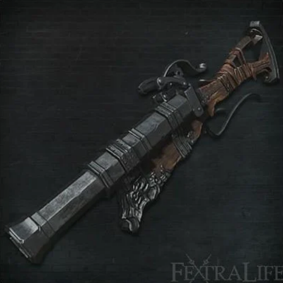 caçador bacamarte sanguinário arte rifle npc personagem almas soulsborne mão anel resina sla dlp arma fogo lovecraftian patrão 3d print model - Mito3D