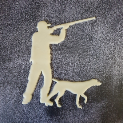 chasseur chien biscuit coupeur chasse canard coupeurs fondant 3d print model - Mito3D