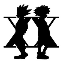 Jäger gon Killua Dekoration Dekor 2d Innere Design Kunst Nerd Schlüsselbund Emblem Anhänger Logo Zubehörteil Hunter Manga Anime Film 3d print model - Mito3D