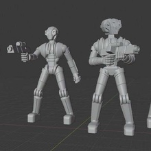 hunter killer robots jeu modèle de star wars légion la hk- 3d print model - Mito3D