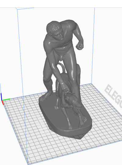 caçador esculpir arte escultura 3d print model - Mito3D