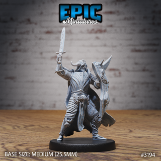 hunters guild drake knight attack dnd miniature tabletop miniatures gaming monster 3d model rpg dndminis stl file epic-miniatures dndminiatures 3dprint 3dminiature printedminis 3dprinting dungeon fantasy roleplaying dragon warrior undead pre-supported 3d print model - Mito3D