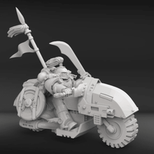 caccia biker cicatrici steppa bianca gioco giocattolo bianco warhammer 40k 30k 3d print model - Mito3D