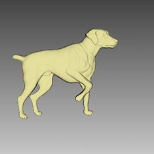 perro de caza arr t art 3d print model - Mito3D