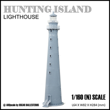 hunting island lighthouse - 1 160 scale model landmark architecture scenery diorama building railroad 3d print model - Mito3D