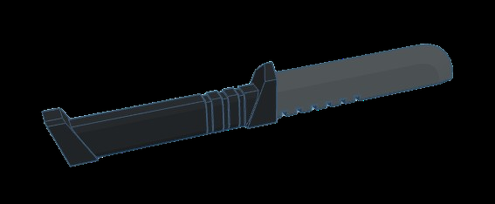 caza cuchillo herramientas 3d print model - Mito3D