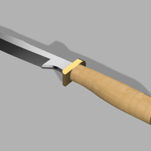 hunting knife game props blade 3d print model - Mito3D